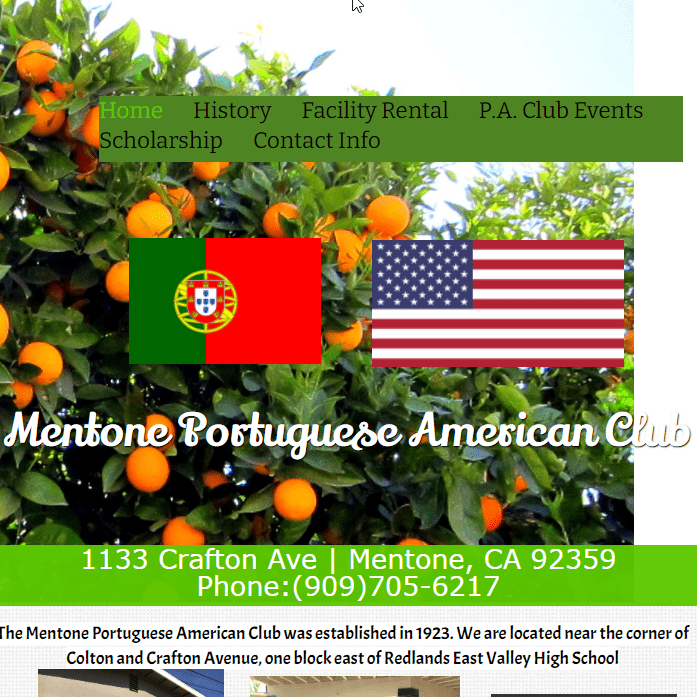 Portuguese Speaking Organization in California - Mentone Portuguese American Club